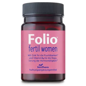 Packshot Folio fertil women Folsäure ohne Hintergrund